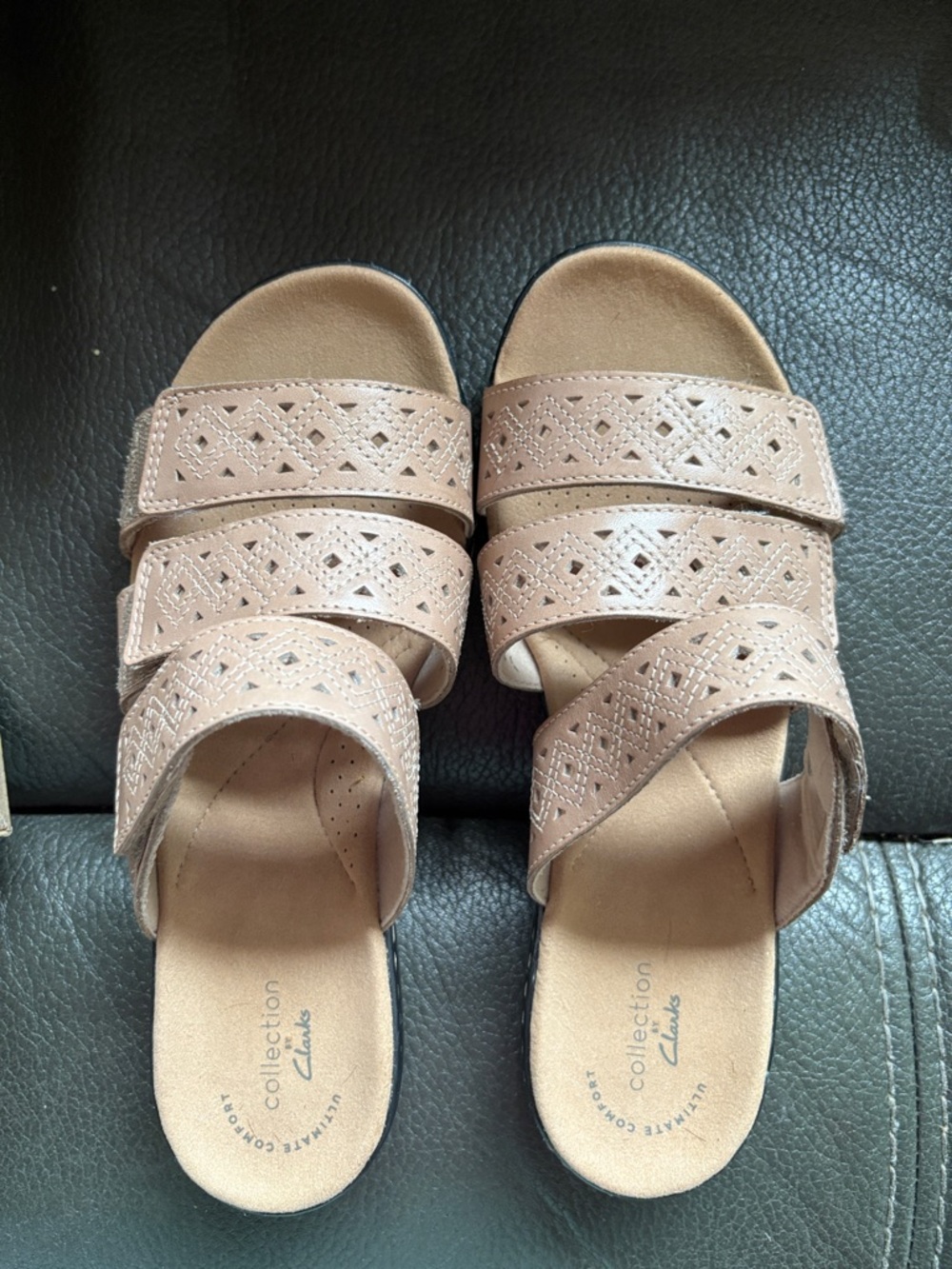 Clarks women’s sand color sandals